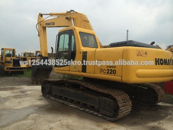 Almost new Used Komatsu PC220 crawler excavator for sale/Few working hours and cheap price