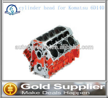 Brand New cylinder head for Komatsu 6D140 with high quality and most competitive price.