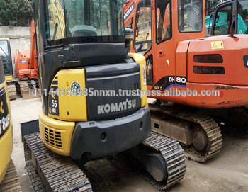 KOMATSU PC55MR-2 mini used hitachi excavator uh07-7 for sale