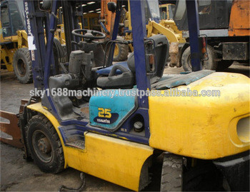 Hot sale cheap price Secondhand Japan komatsu FD25-16 forklift/ used 2.5t diesel original forklift for sale